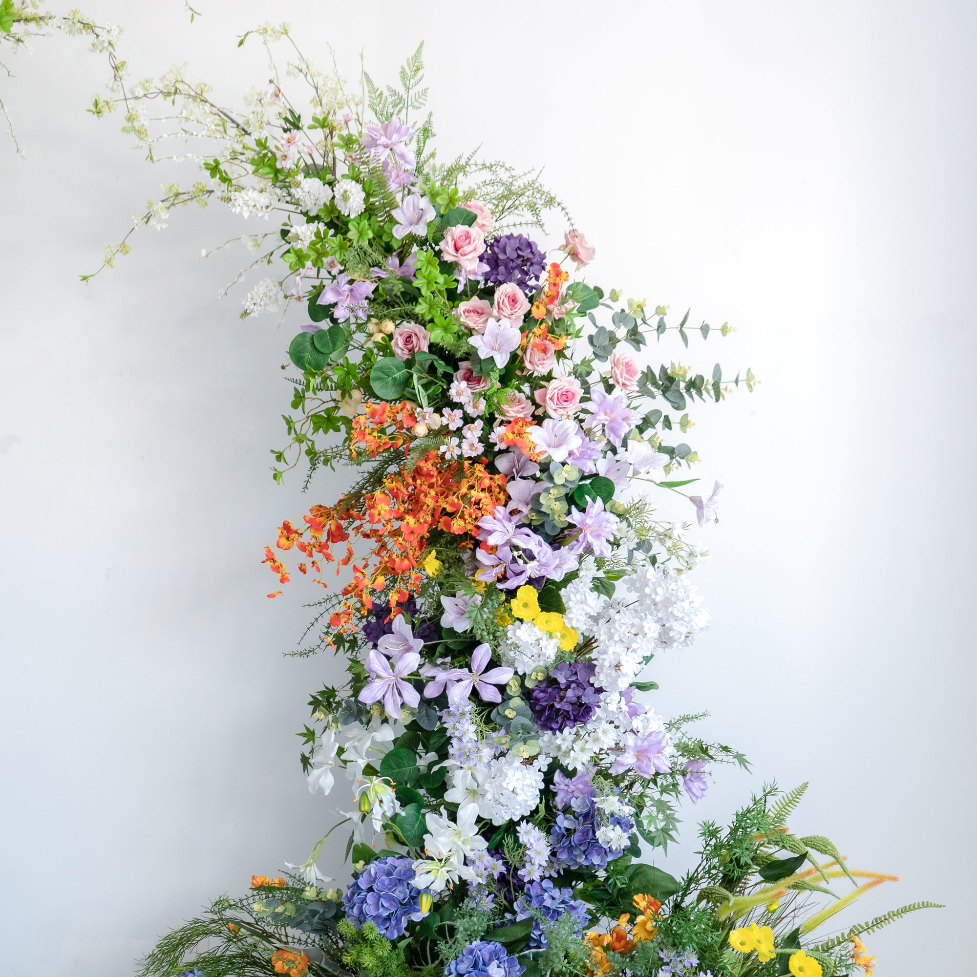 Lym ：Wedding Party Background Floral Arch Decoration (Including Frame)