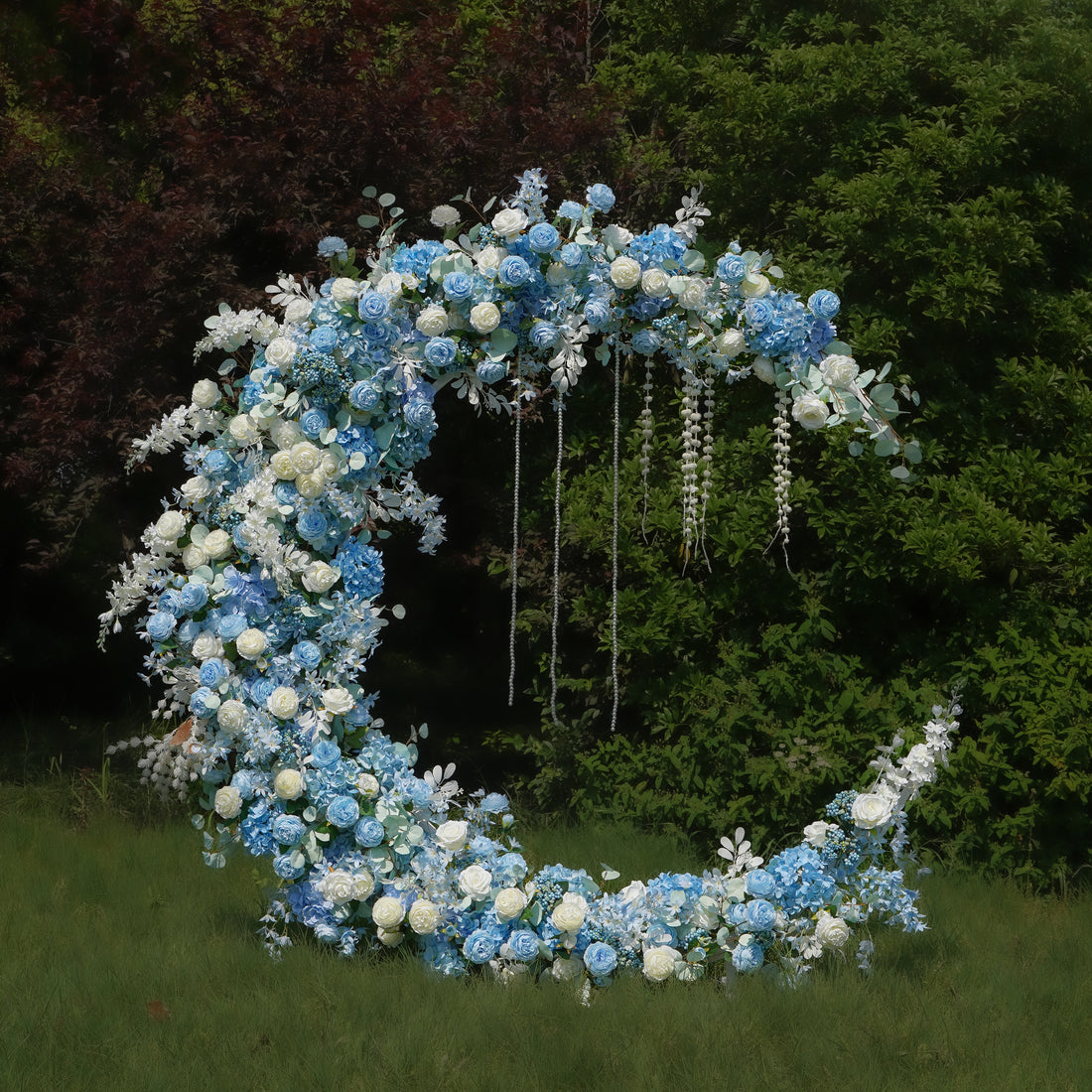 Ripple Wedding Party Background Floral Arch Decoration  Including Frame