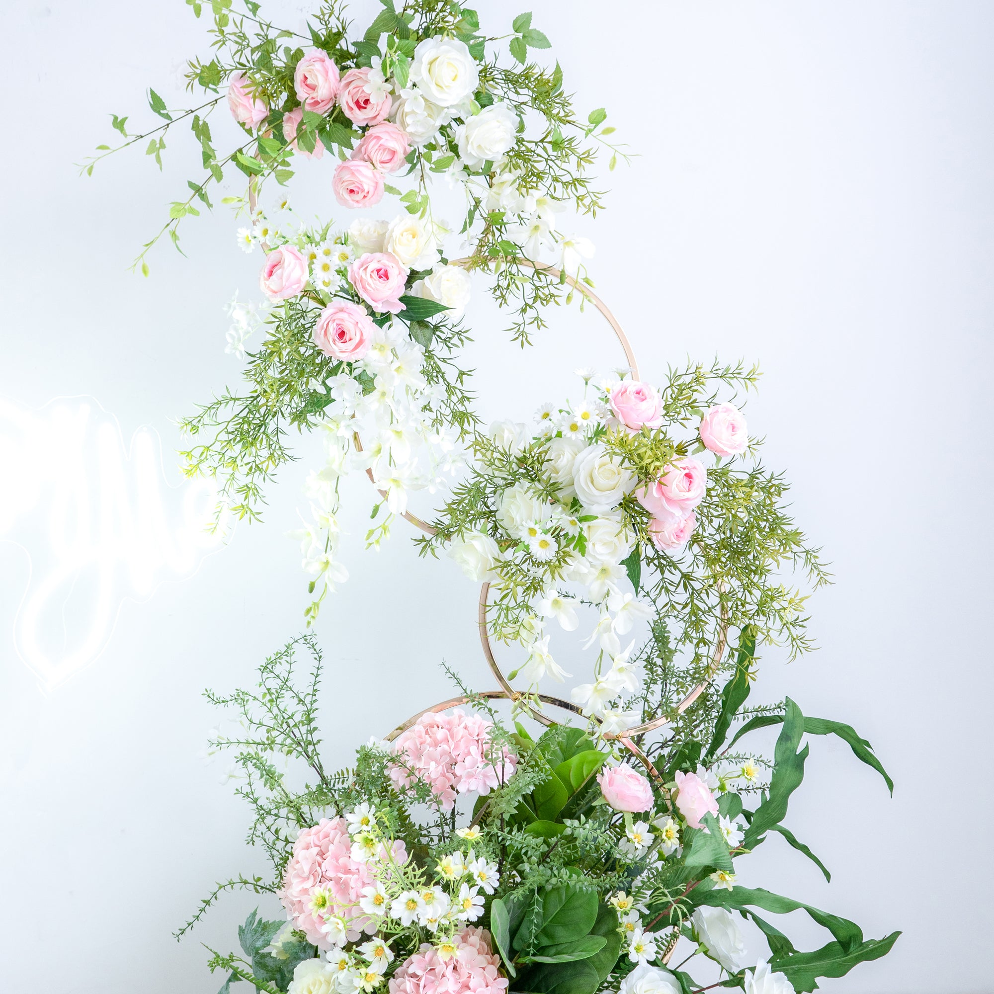 Daphne：Wedding Party Background Floral Arch Decoration (Including Frame)