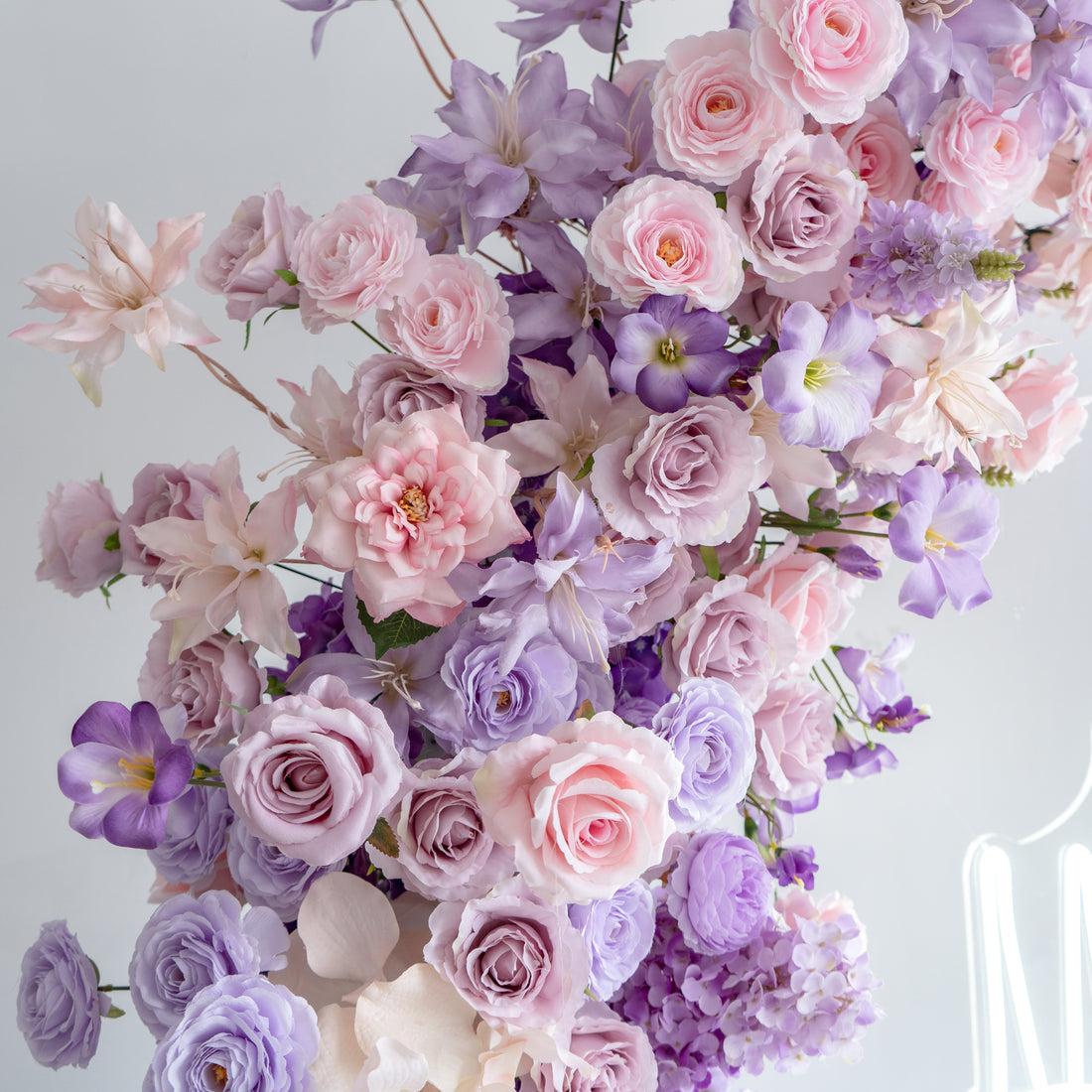 Lyrus：Wedding Party Background Floral Arch Decoration (Including Frame)