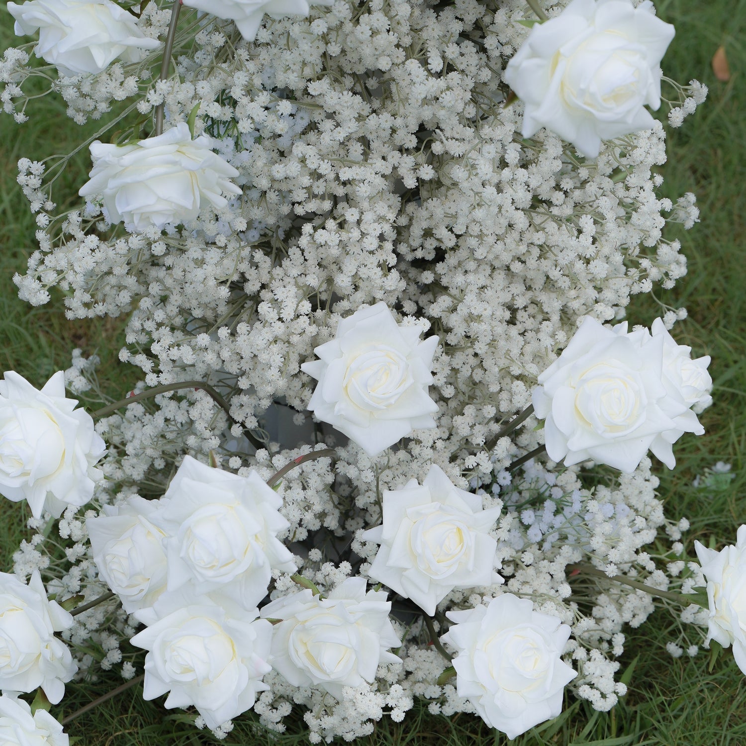 Haza ： Wedding Party Background Floral Arch Decoration Including Frame