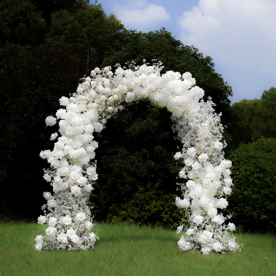 Haza ： Wedding Party Background Floral Arch Decoration Including Frame