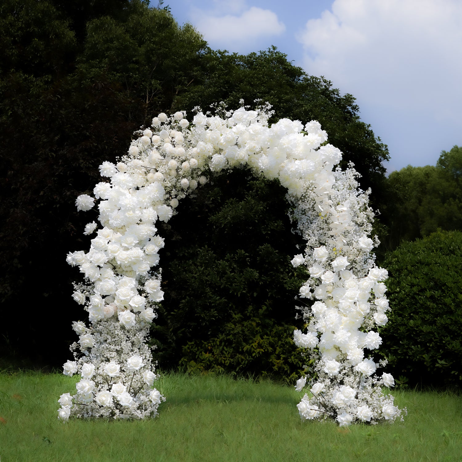Haza ： Wedding Party Background Floral Arch Decoration Including Frame