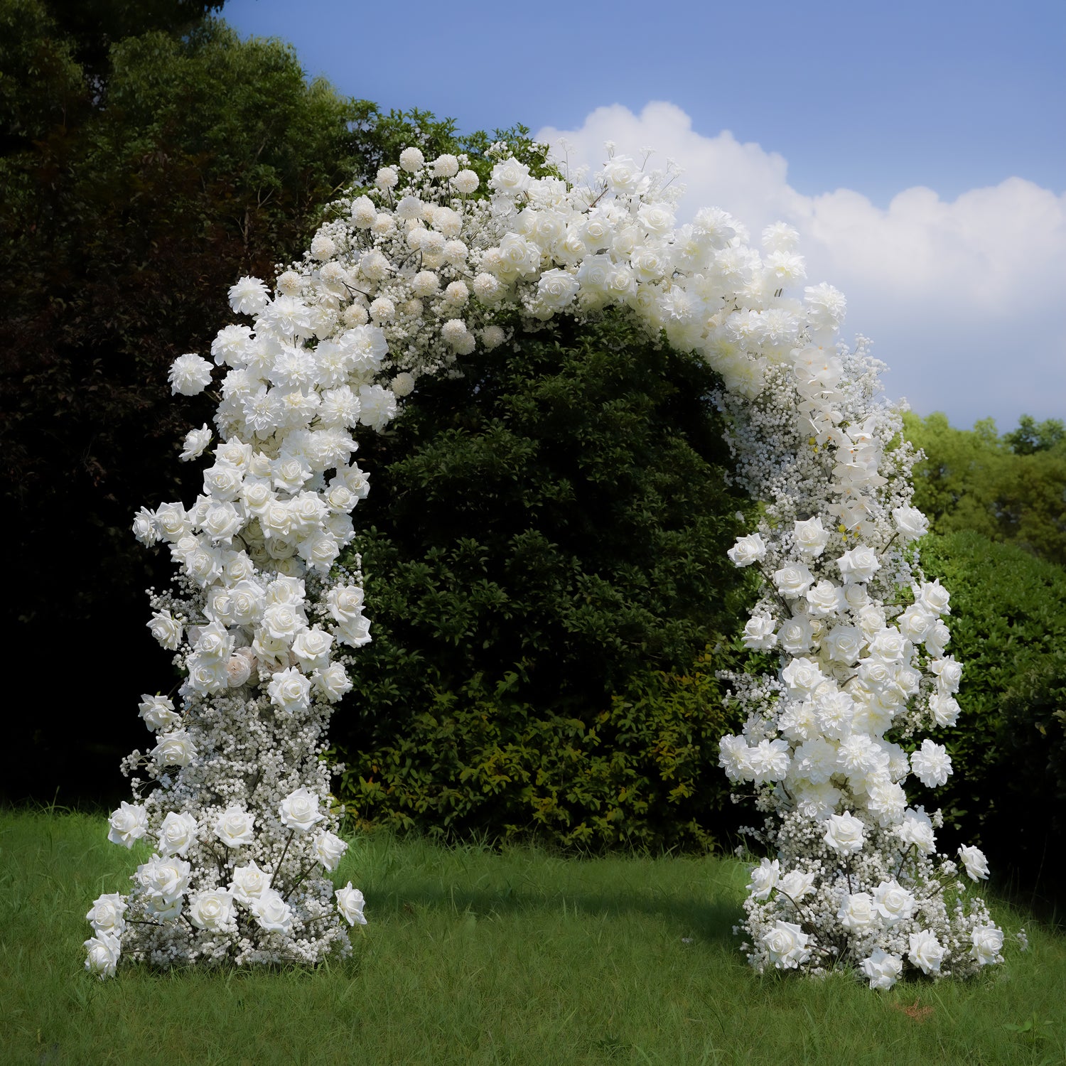 Haza ： Wedding Party Background Floral Arch Decoration Including Frame
