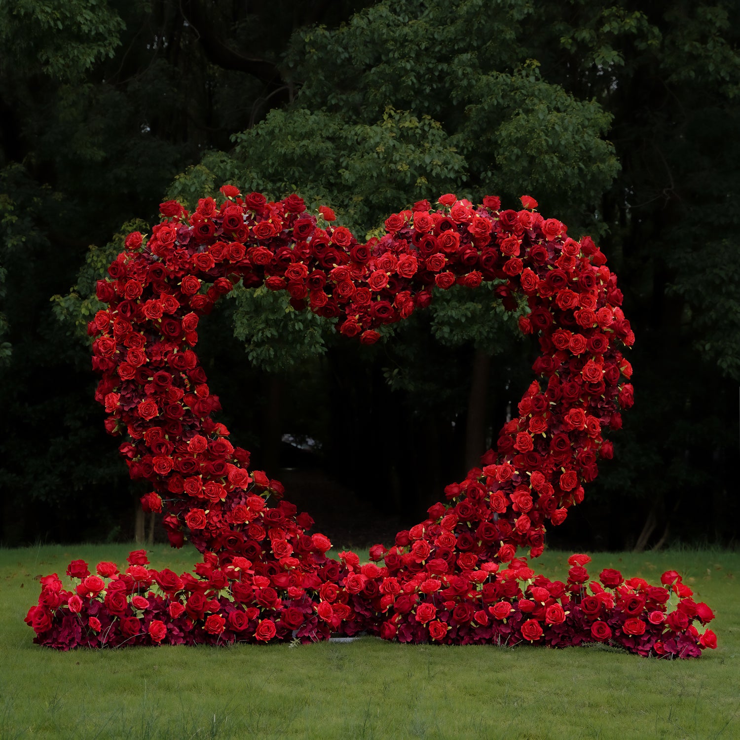 Amore：New Wedding Party Background Floral Arch Decoration Including Frame