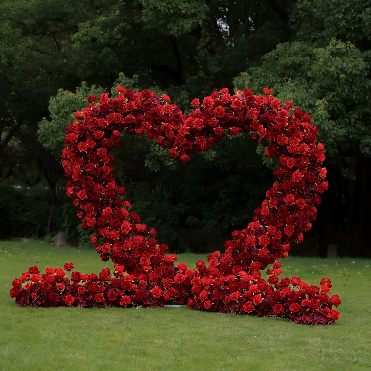Amore：New Wedding Party Background Floral Arch Decoration Including Frame