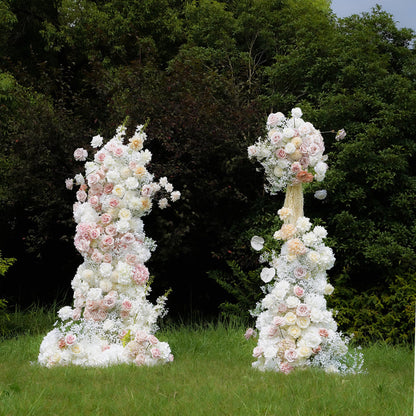 Lily:Wedding Party Background Floral Arch Decoration Including Frame