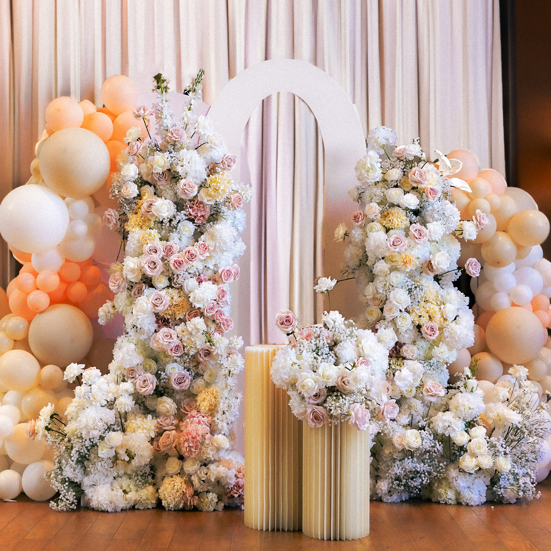 Symphony：Wedding Party Background Floral Arch Decoration Including Frame