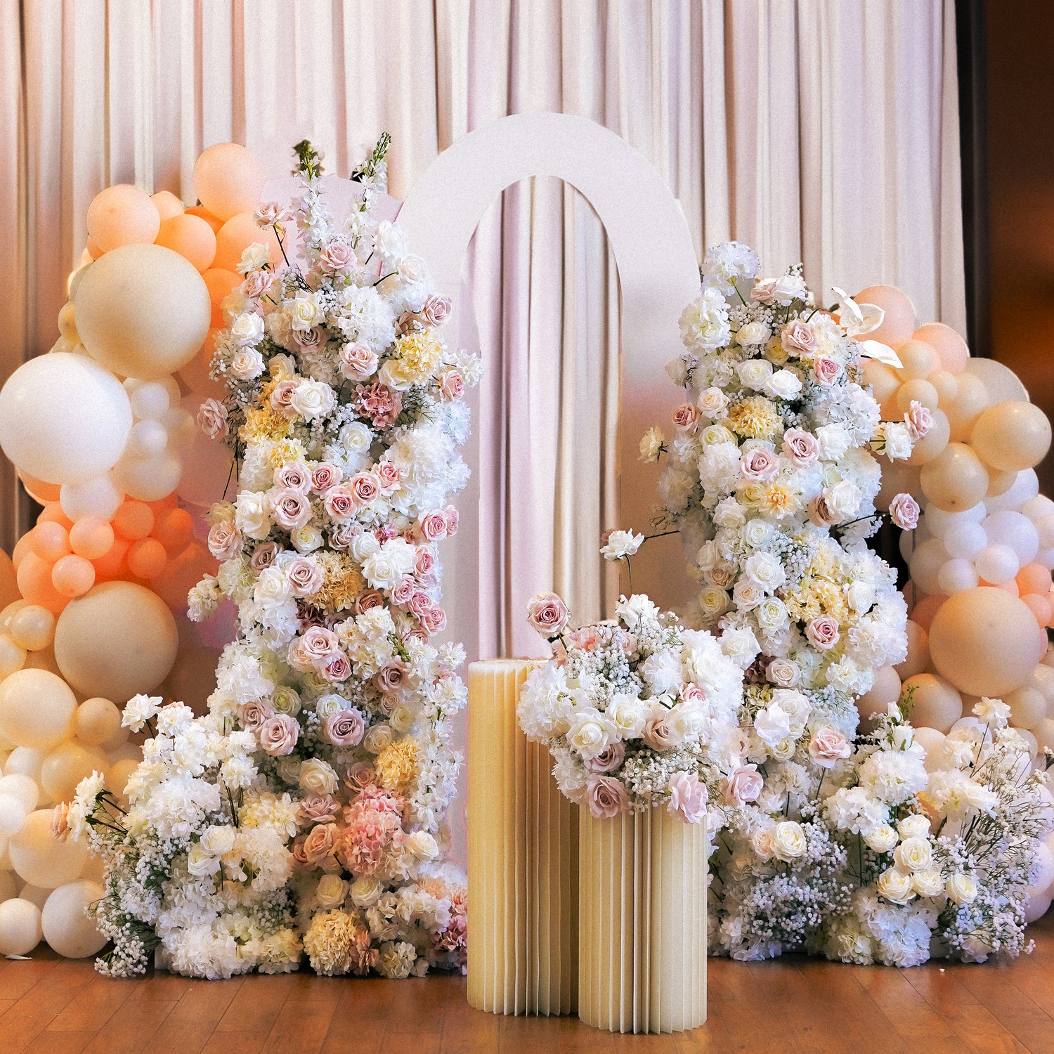 Symphony：Wedding Party Background Floral Arch Decoration Including Frame