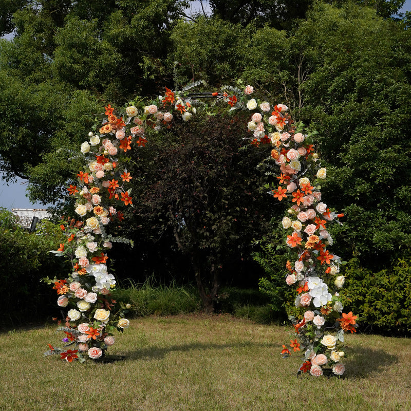 Solara New Wedding Party Background Floral Arch Decoration  Including Frame