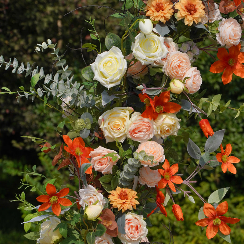 Solara New Wedding Party Background Floral Arch Decoration  Including Frame