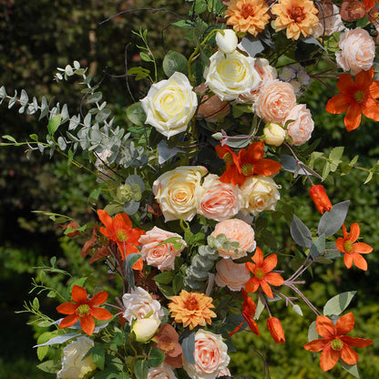 Solara New Wedding Party Background Floral Arch Decoration  Including Frame