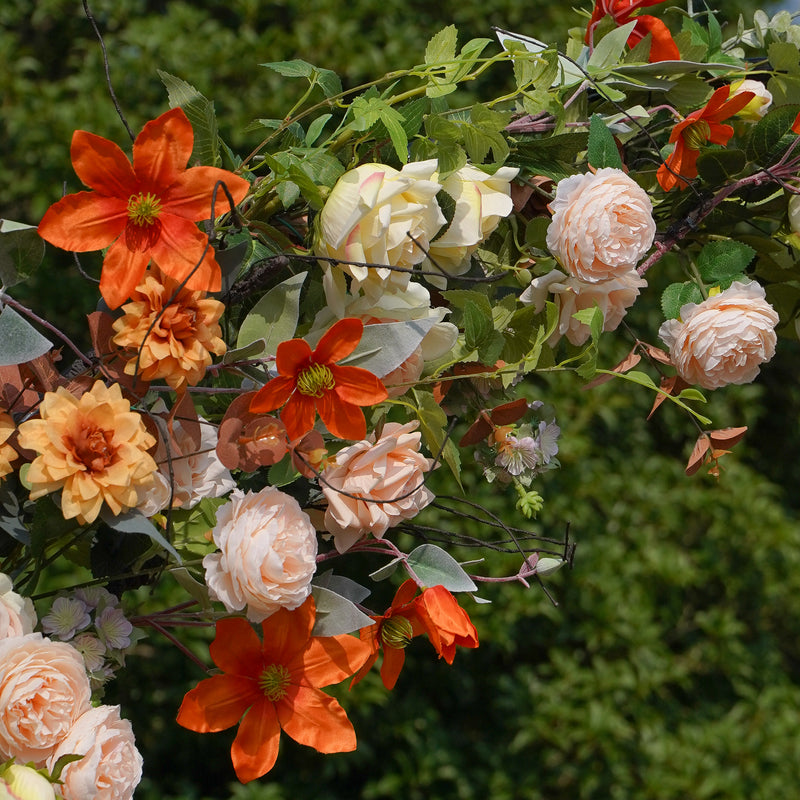 Solara New Wedding Party Background Floral Arch Decoration  Including Frame