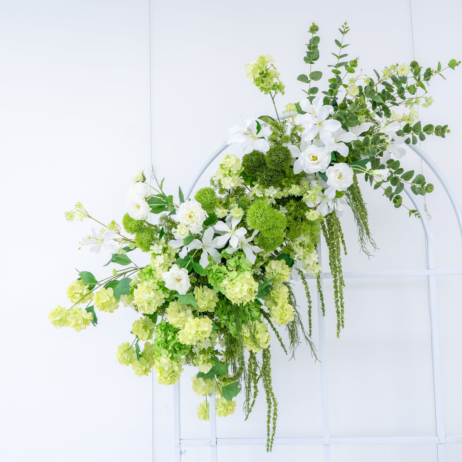 Laurel  Wedding Party Background Floral Arch Decoration  Including Frame and pillar