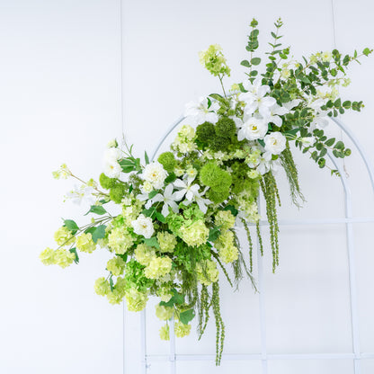 Laurel  Wedding Party Background Floral Arch Decoration  Including Frame and pillar
