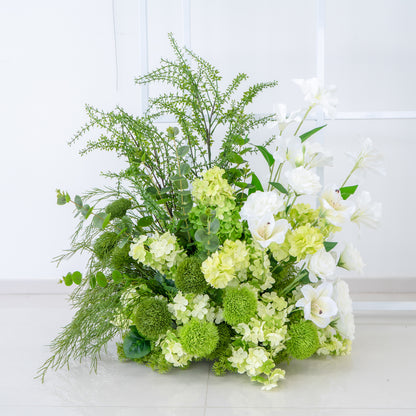 Laurel  Wedding Party Background Floral Arch Decoration  Including Frame and pillar