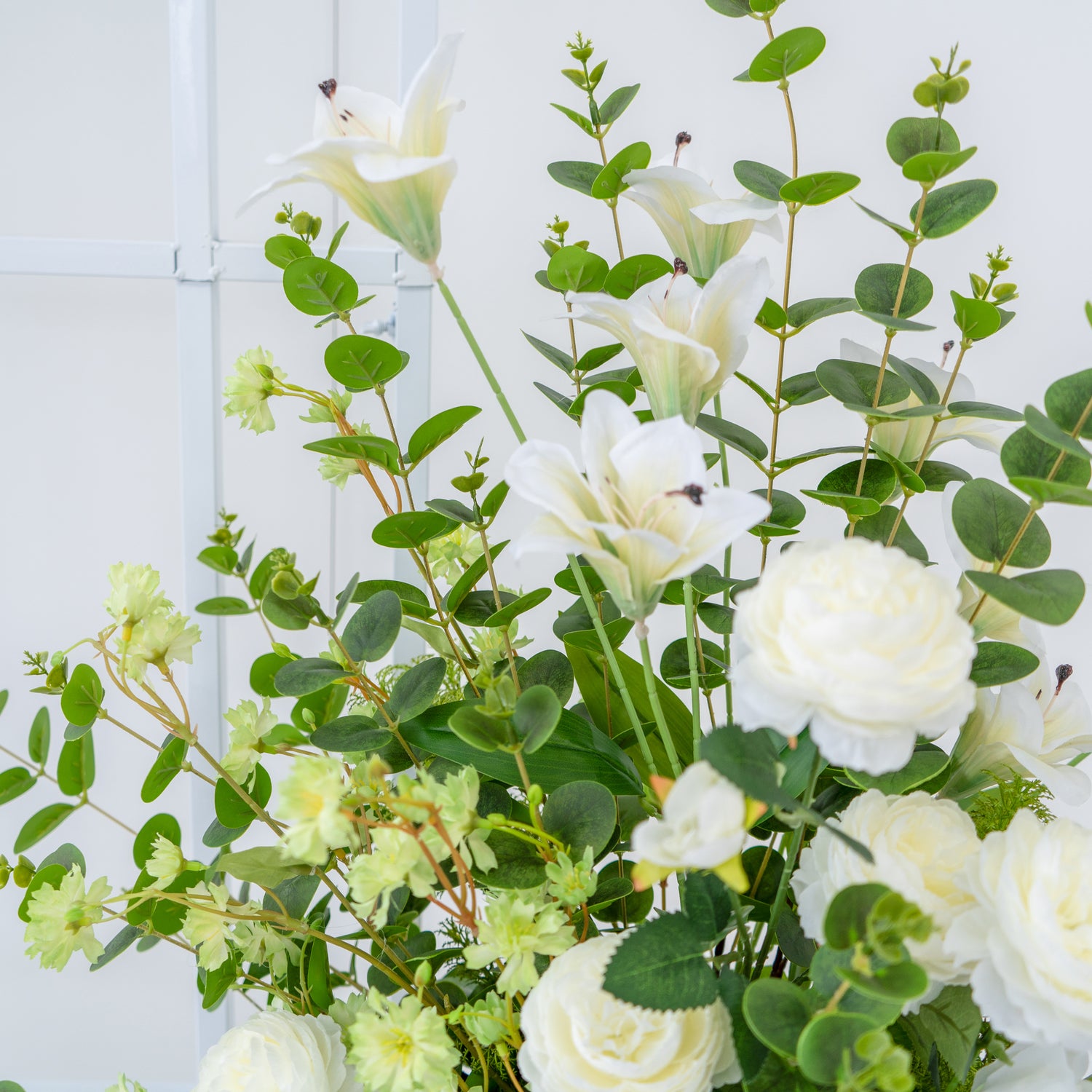 Laurel  Wedding Party Background Floral Arch Decoration  Including Frame and pillar