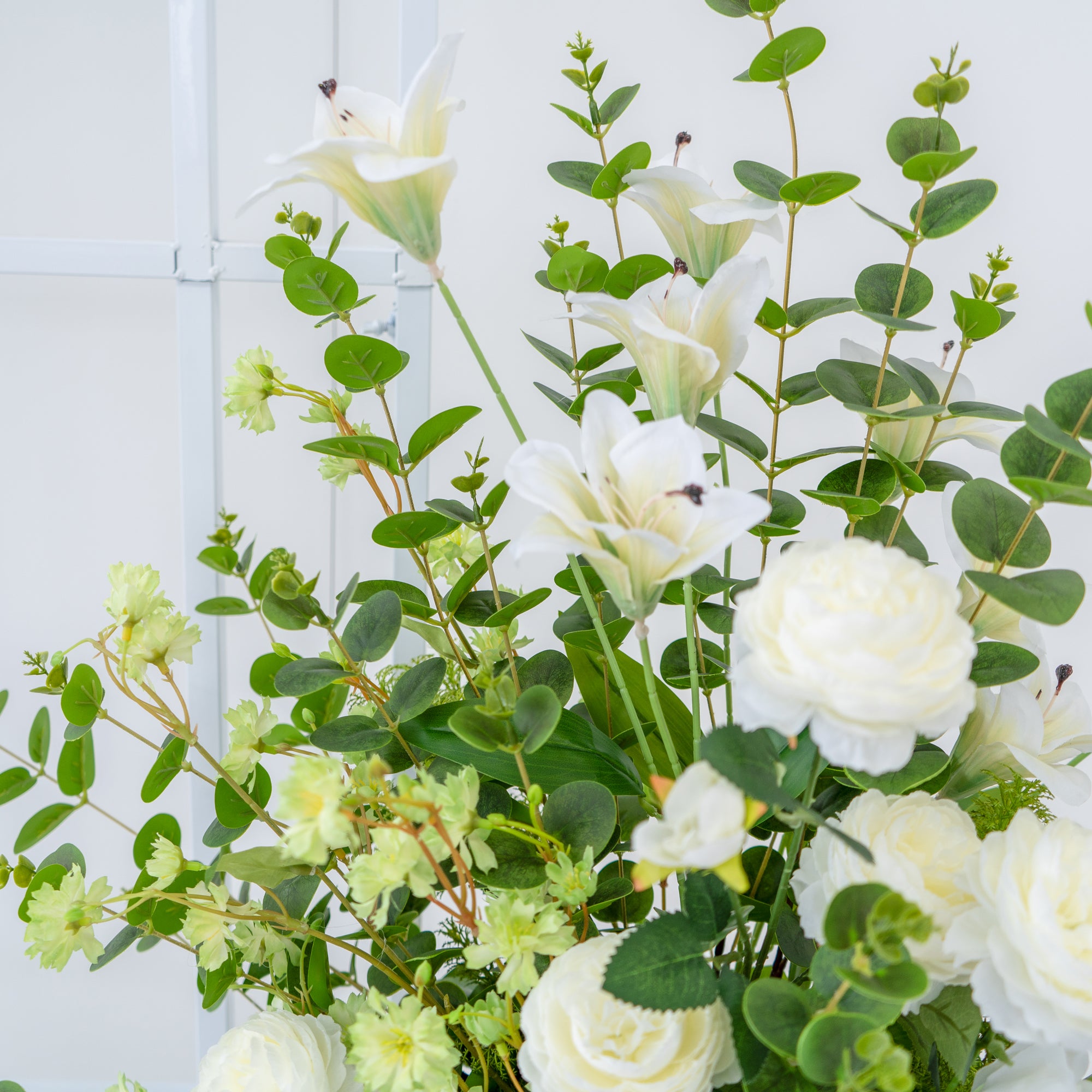 Laurel  Wedding Party Background Floral Arch Decoration  Including Frame and pillar