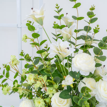 Laurel  Wedding Party Background Floral Arch Decoration  Including Frame and pillar
