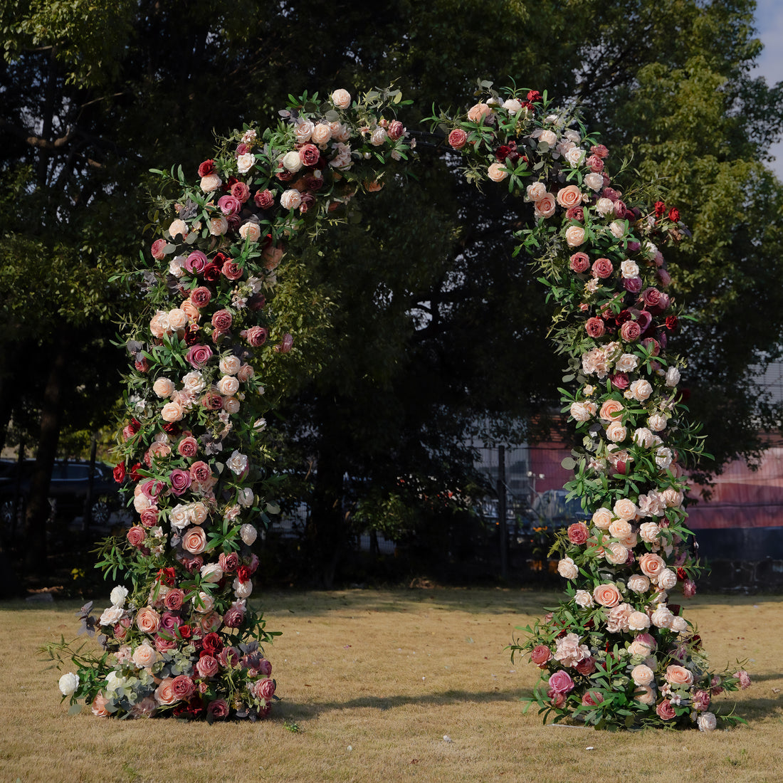 Nebula :  New Wedding Party Background Floral Arch Decoration Including Frame