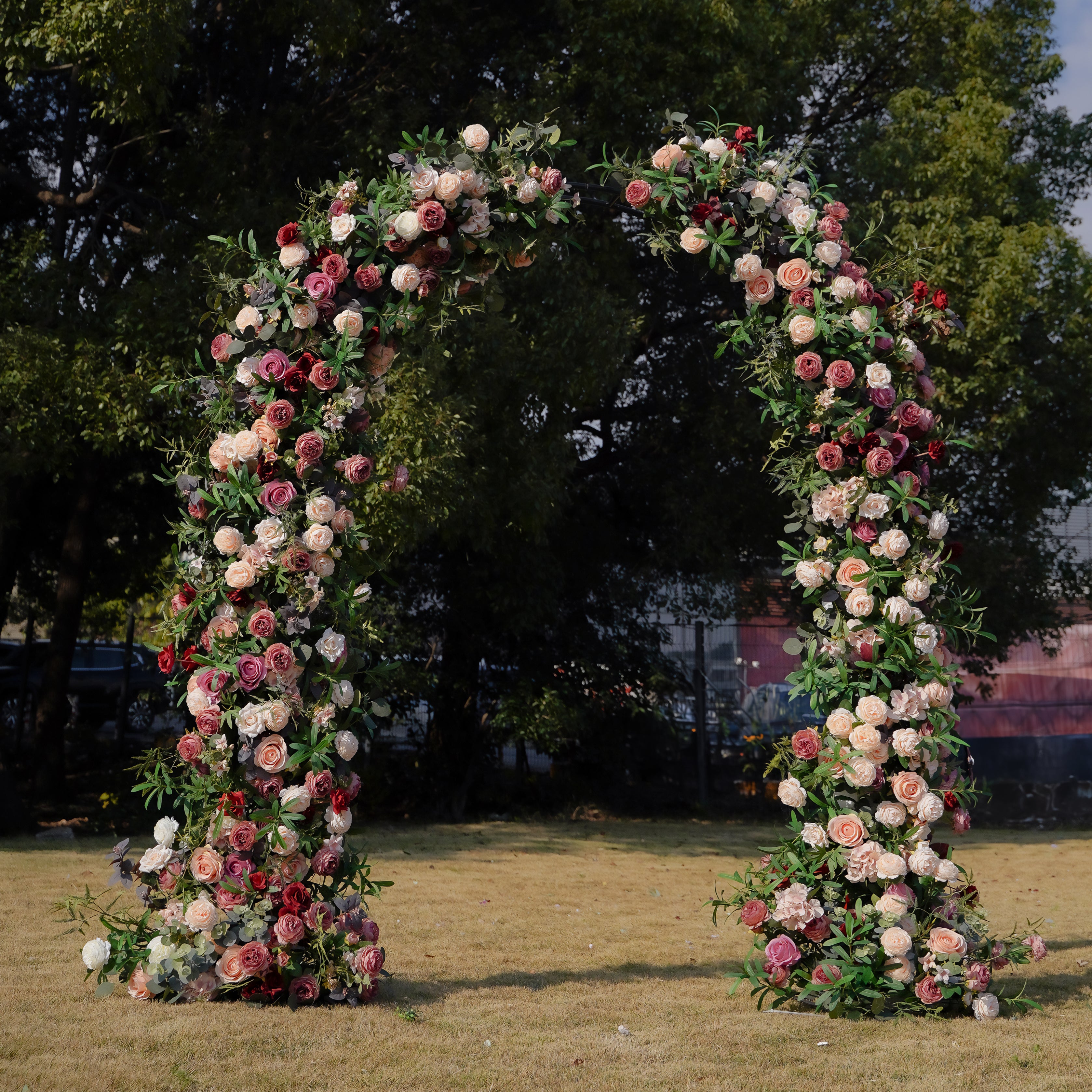 Nebula :  New Wedding Party Background Floral Arch Decoration Including Frame