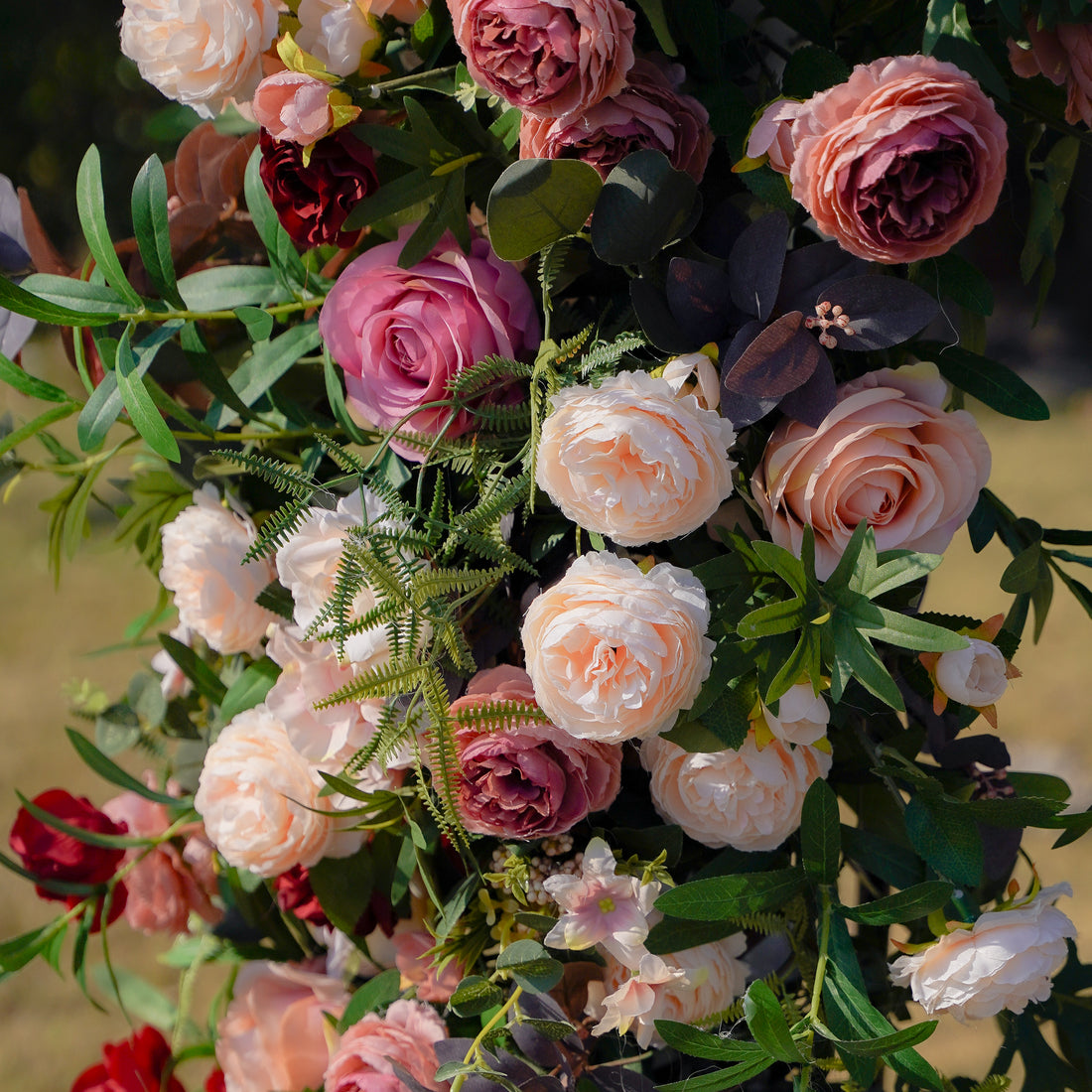 Nebula :  New Wedding Party Background Floral Arch Decoration Including Frame
