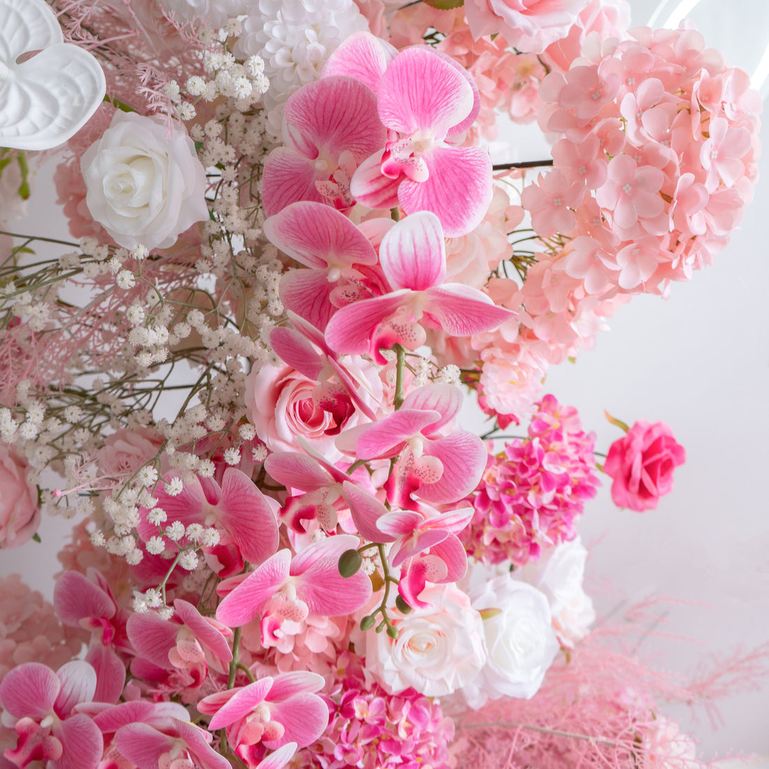 Thalia ：Wedding Party Background Floral Arch Decoration (Including Frame)