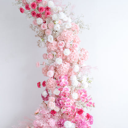 Thalia ：Wedding Party Background Floral Arch Decoration (Including Frame)