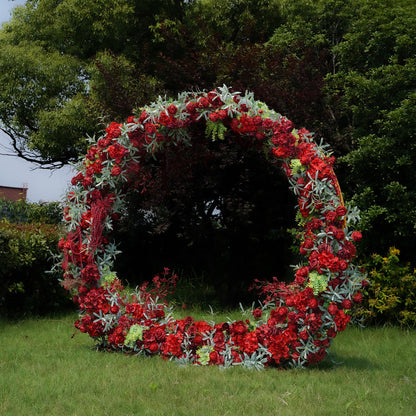 Ruberis New Wedding Party Background Floral Arch Decoration  Including Frame
