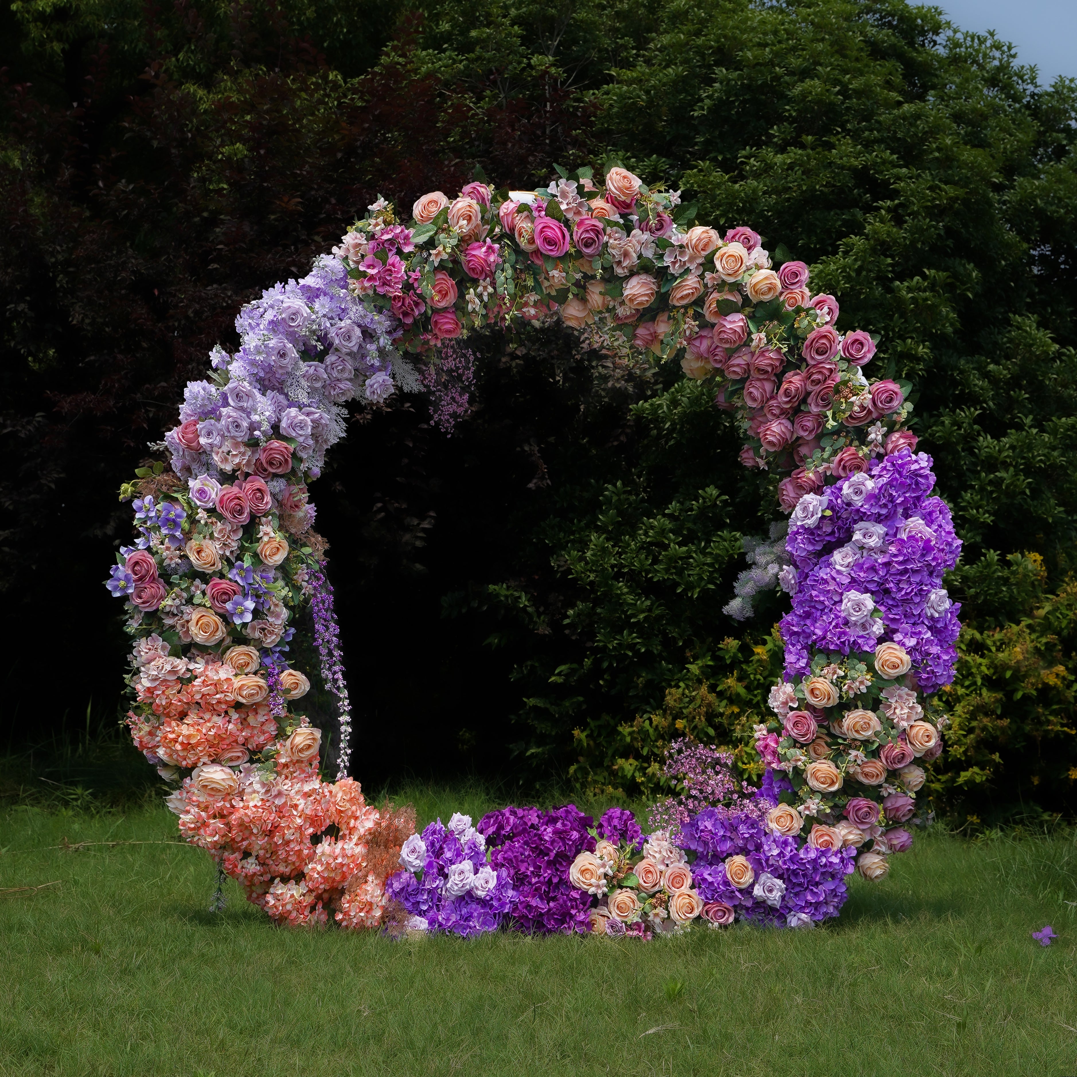 Fantasia 2023 New Wedding Party Background Floral Arch Decoration  Including Frame