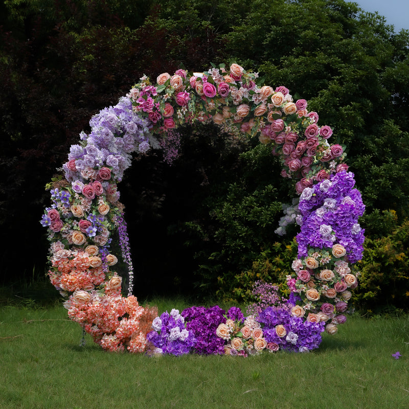 Fantasia 2023 New Wedding Party Background Floral Arch Decoration  Including Frame