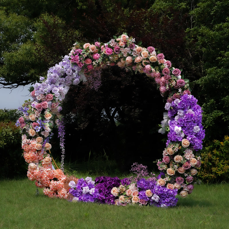 Fantasia 2023 New Wedding Party Background Floral Arch Decoration  Including Frame