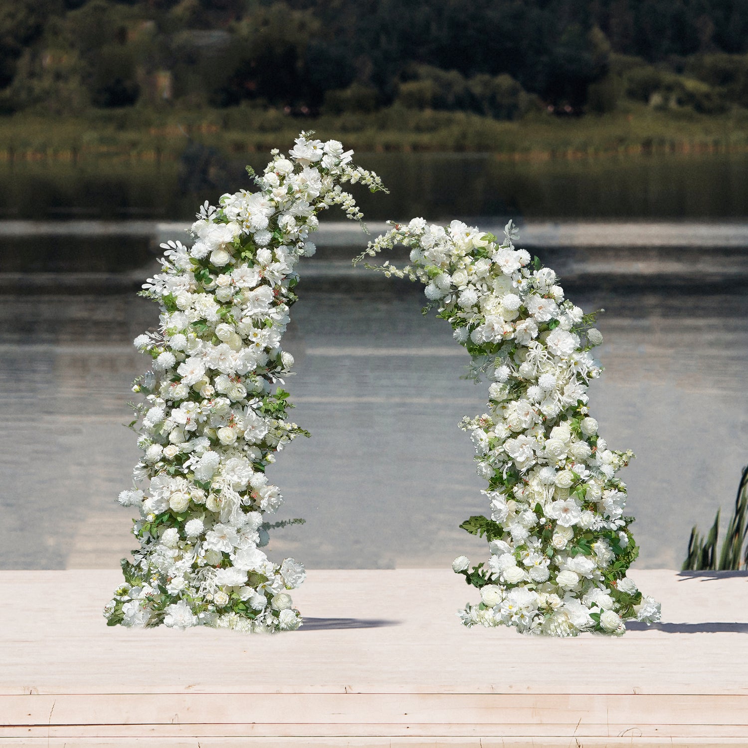 Glaciana 2026 Luxury Floral Arch with Frame - Complete Ceremony Backdrop Kit for Weddings Parties &amp; Events