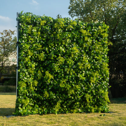 Greenery:3D Fabric Artificial rolling up curtain flower wall 8ft x 8ft for weddings and events decoration (Ready to Ship USA only)