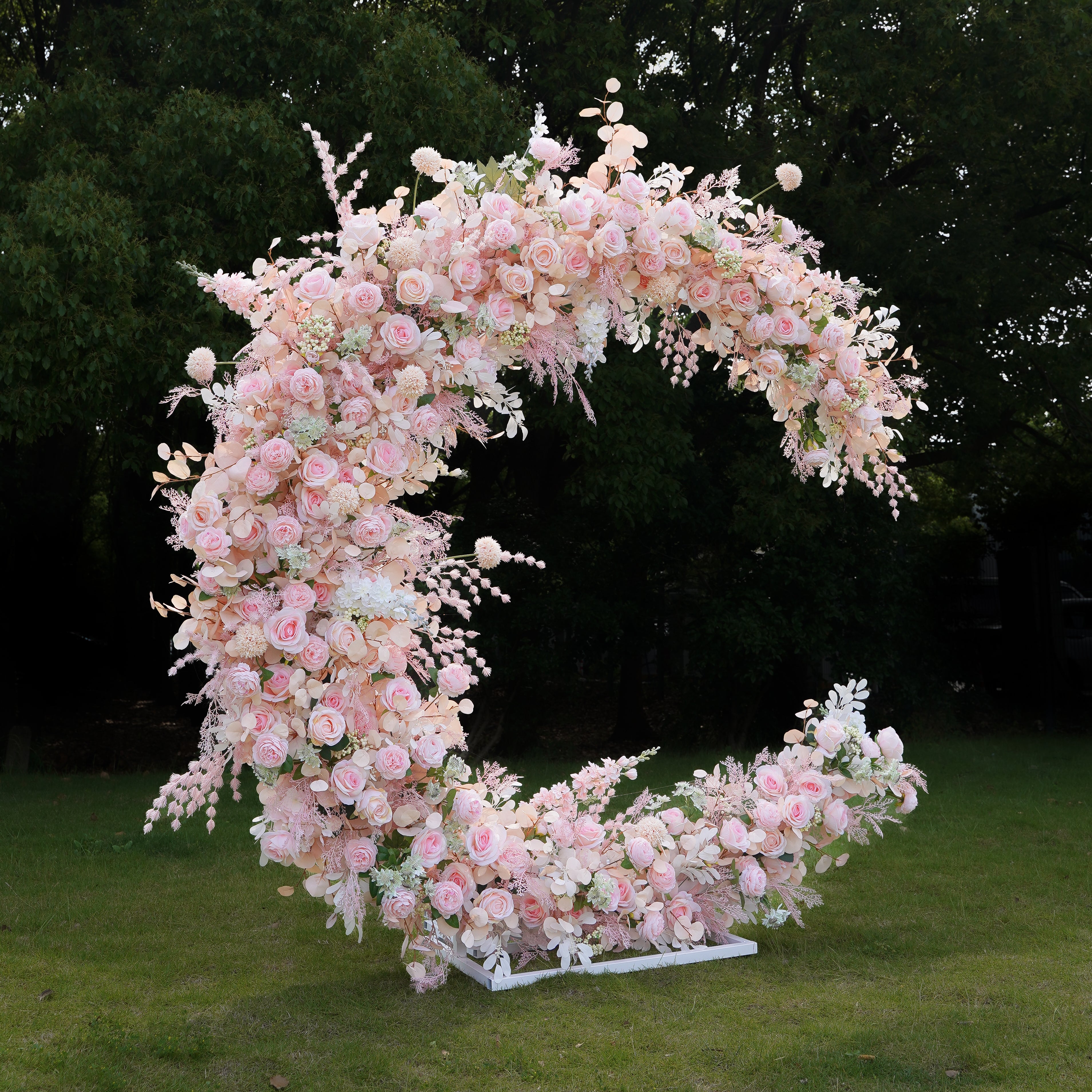 Nectar ：Wedding Party Background Floral Arch Decoration Including Frame