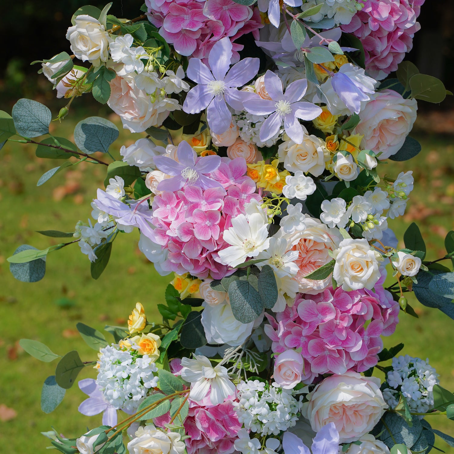 Nova Wedding Party Background Floral Arch Decoration