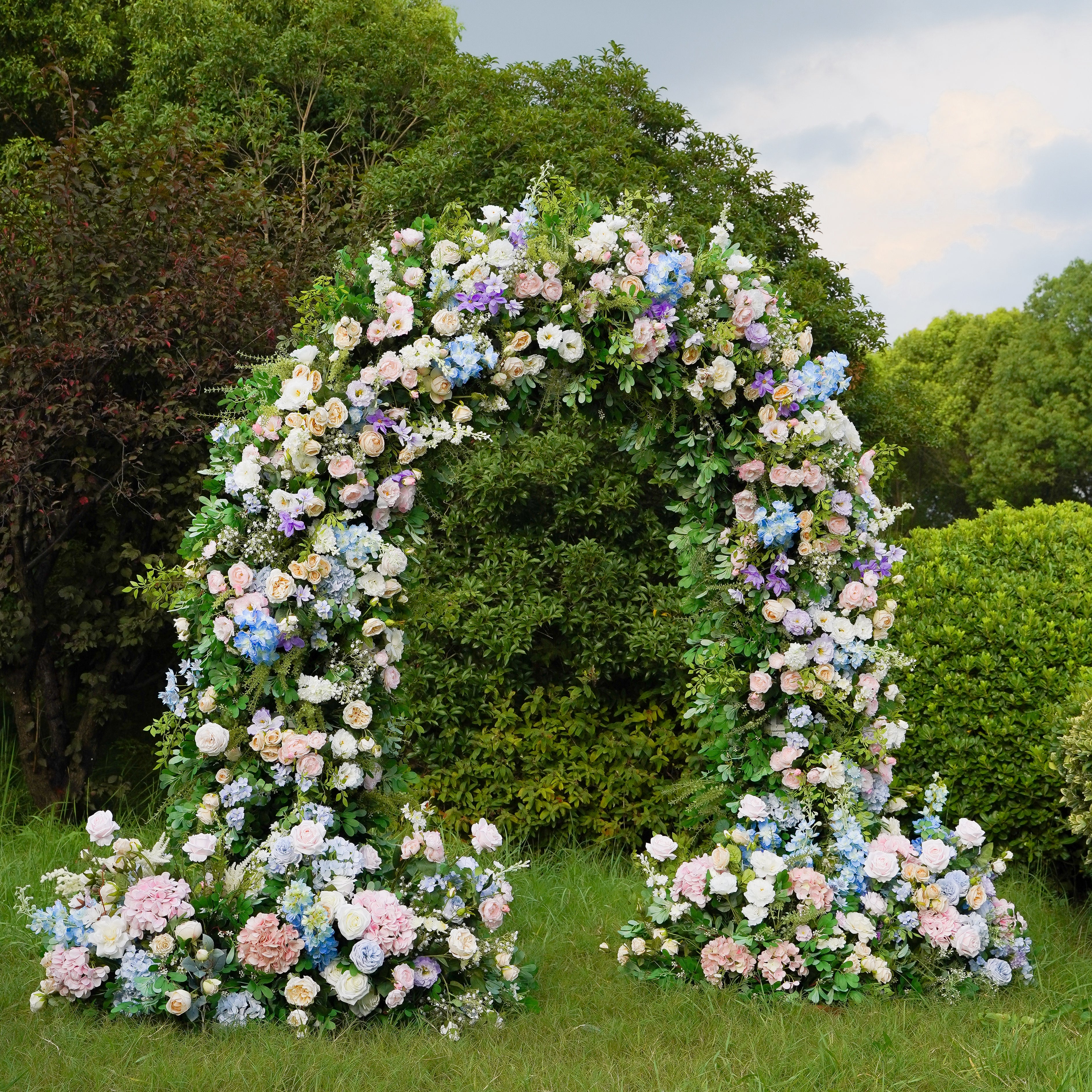 Halo  New Wedding Party Background Floral Arch Decoration Including Frame