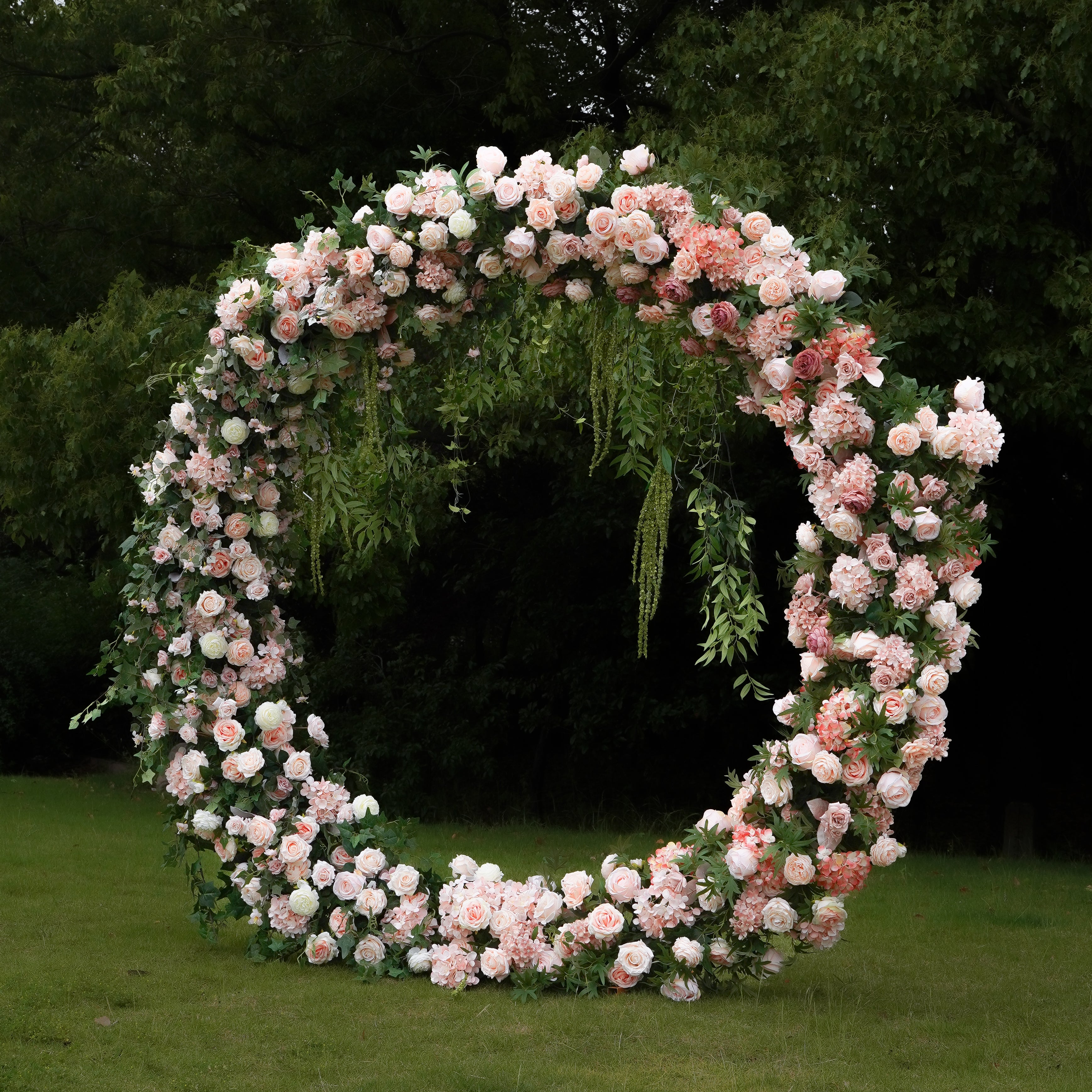 Amorose   New Wedding Party Background Floral Arch Decoration  Including Frame