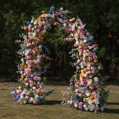 Bloom ：Wedding Party Background Floral Arch Decoration (Including Frame)