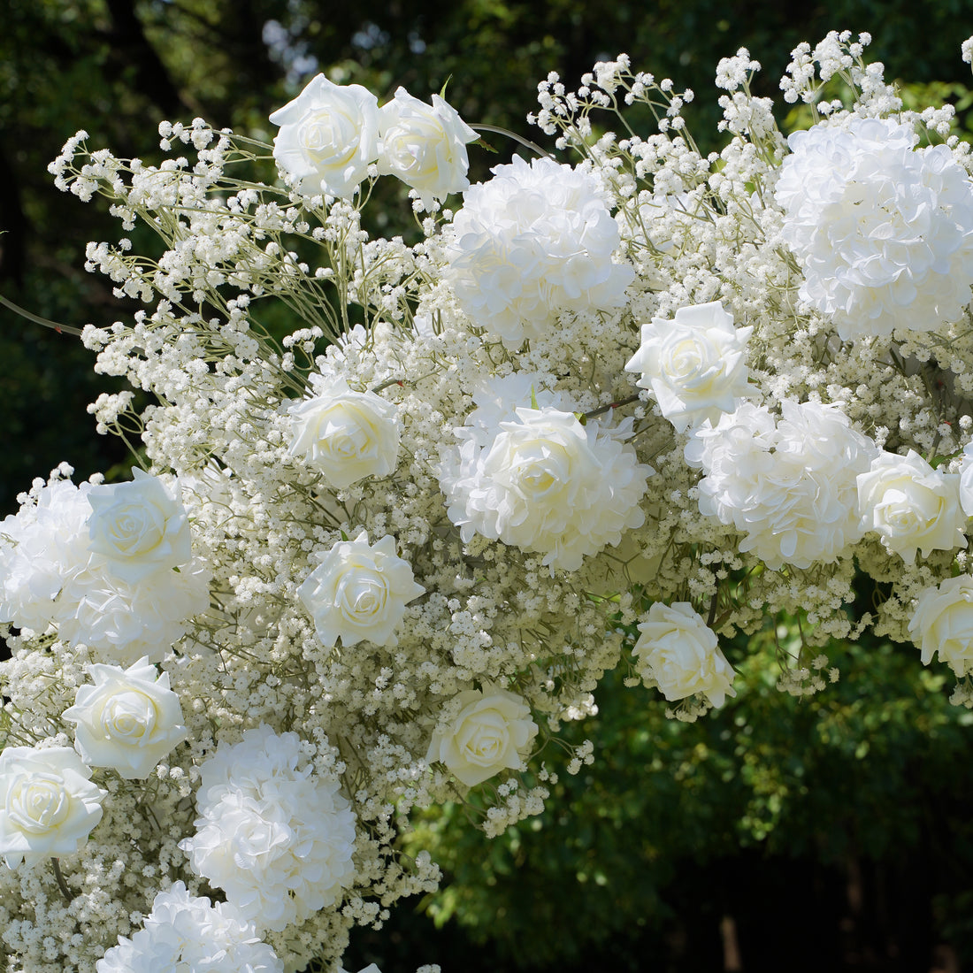 Cloud Wedding Party Background Floral Arch Decoration Including Frame