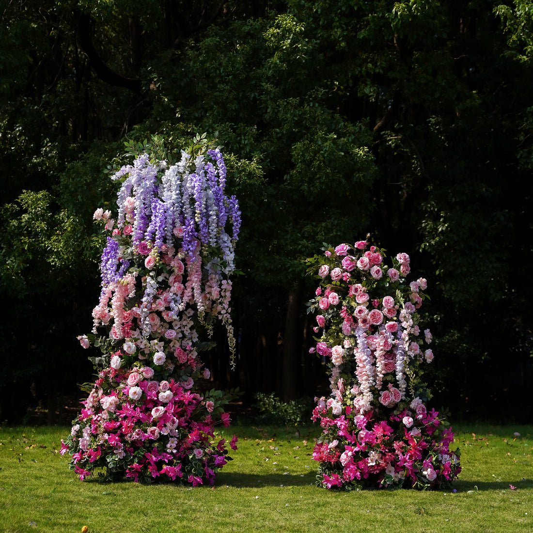 Cascade ：Wedding Party Background Floral Arch Decoration Including Frame