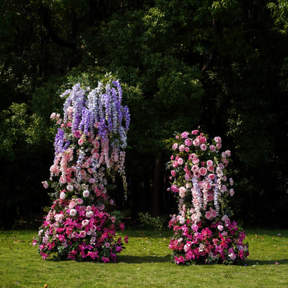 Cascade ：Wedding Party Background Floral Arch Decoration Including Frame