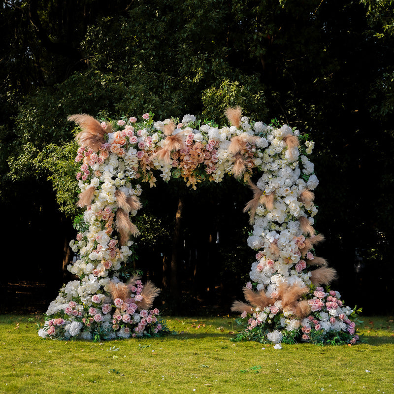 Reed Wedding Party Background Floral Arch Decoration Including Frame