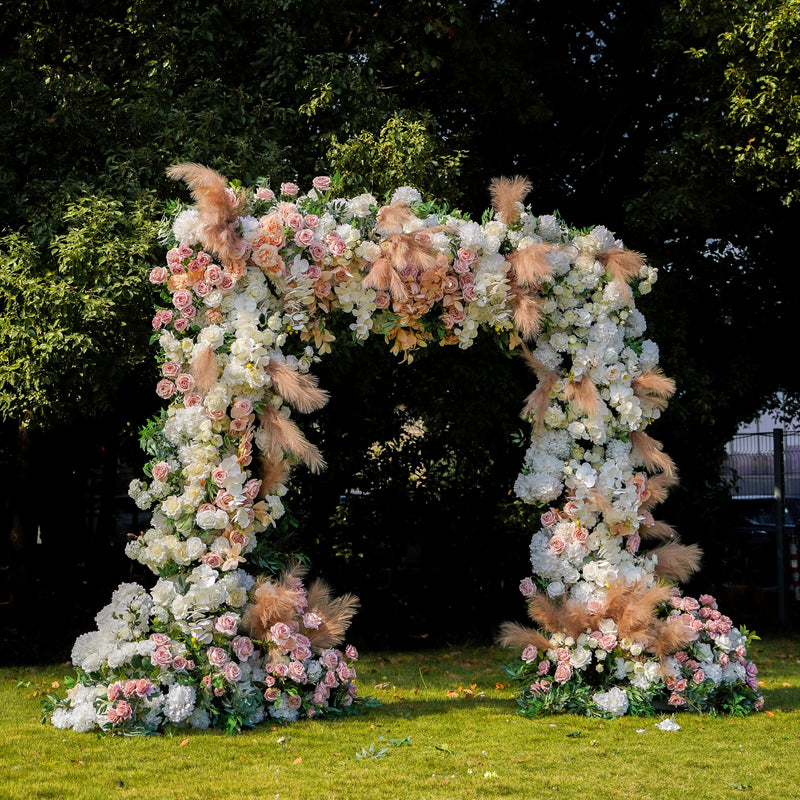 Reed Wedding Party Background Floral Arch Decoration Including Frame