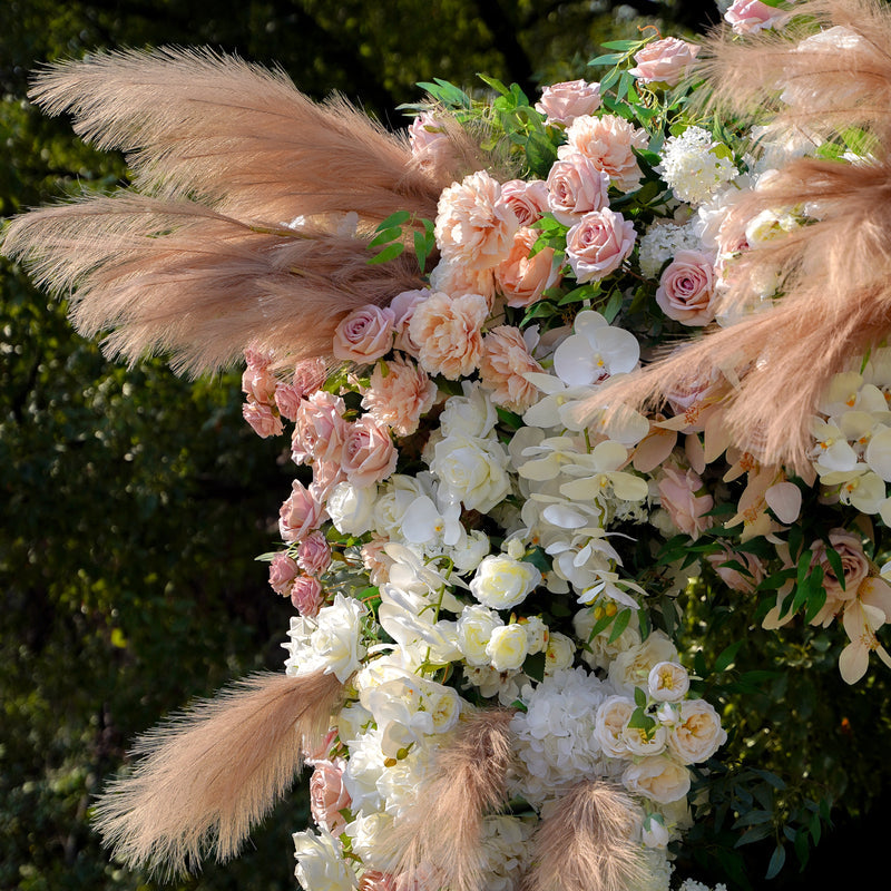 Reed Wedding Party Background Floral Arch Decoration Including Frame