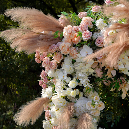 Reed Wedding Party Background Floral Arch Decoration Including Frame