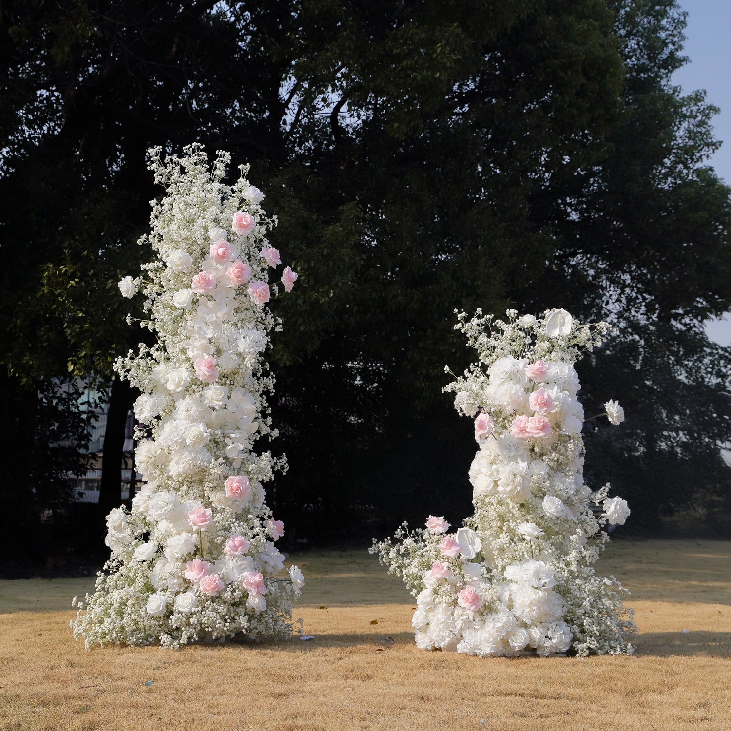 Dove Wedding Party Background Floral Arch Decoration Including Frame