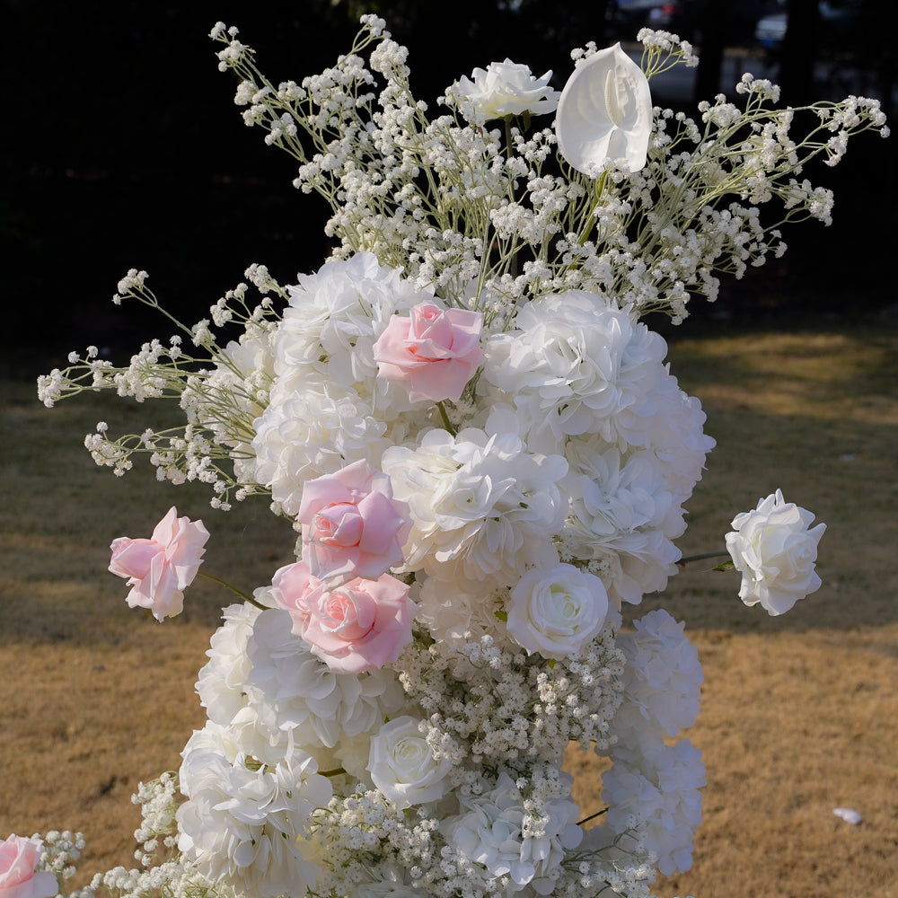 Dove Wedding Party Background Floral Arch Decoration Including Frame
