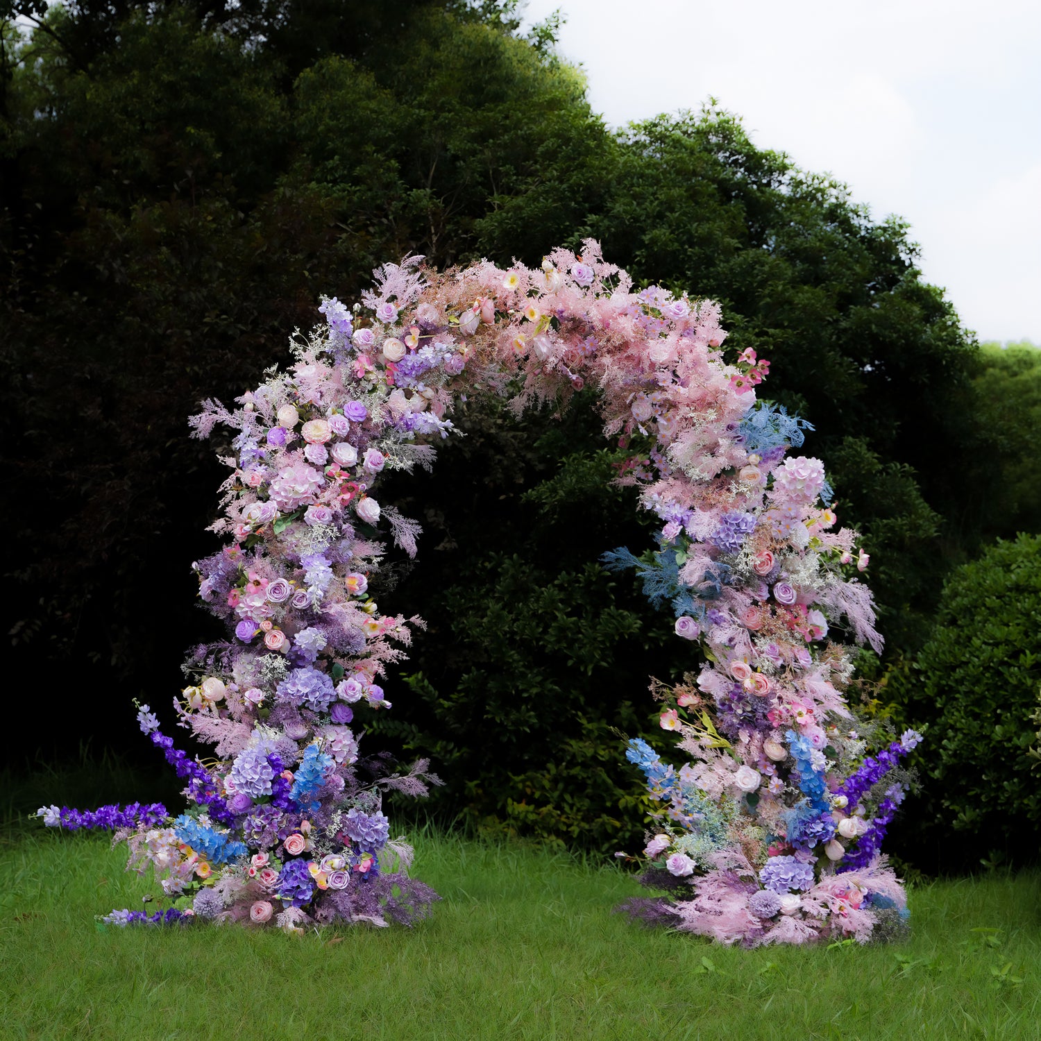 Aurora Wedding Party Background Floral Arch Decoration  Including Frame