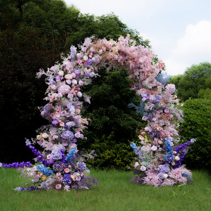 Aurora Wedding Party Background Floral Arch Decoration  Including Frame